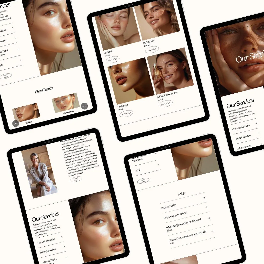 luna template mobile preview